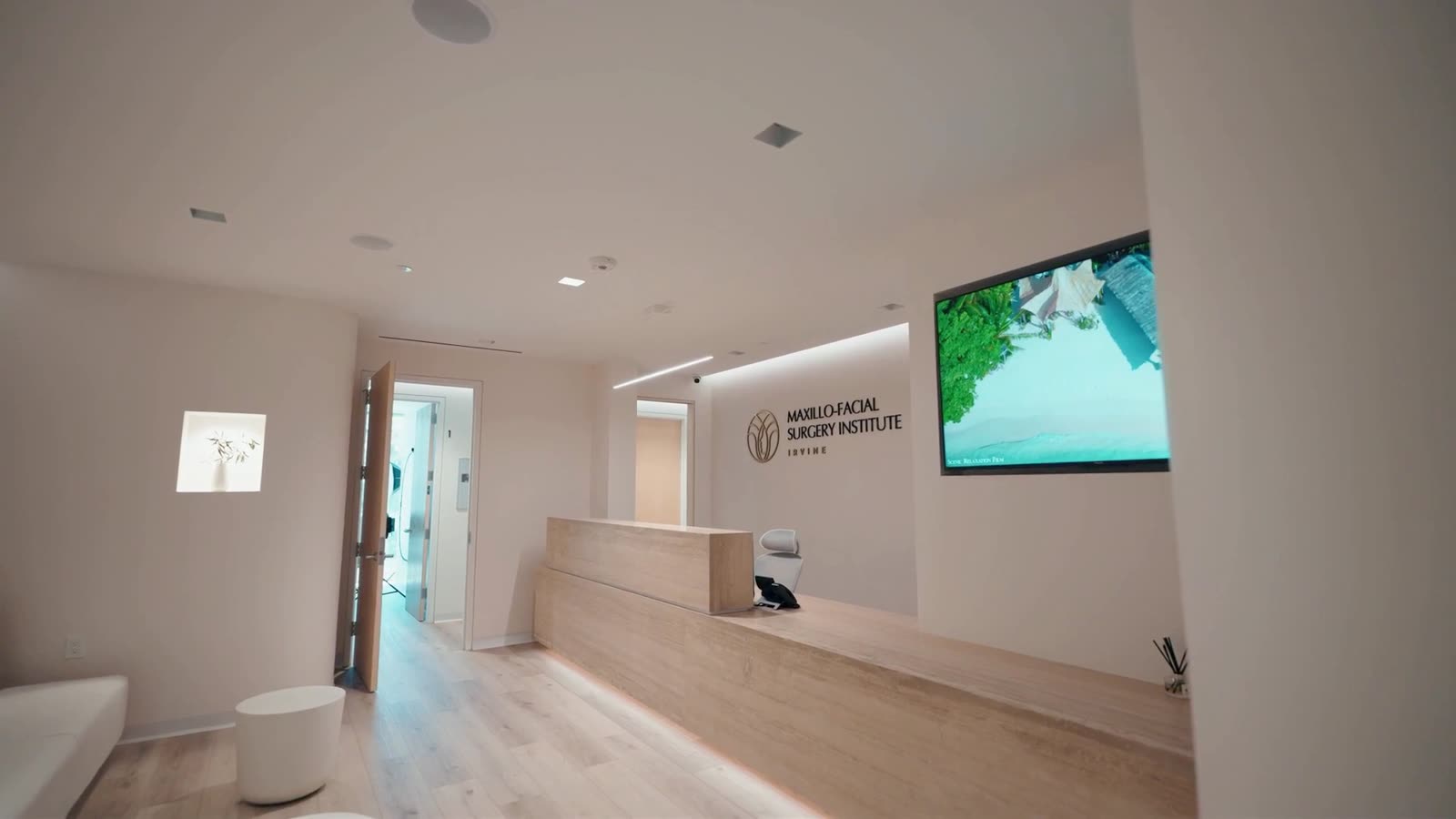 Reception lobby of the Irvine office