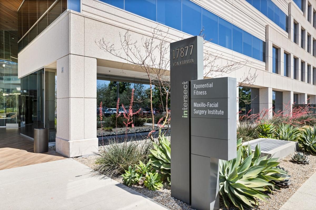 Building entrance at 17877 Von Karman Avenue